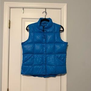 Lands' End Blue Quilted Vest